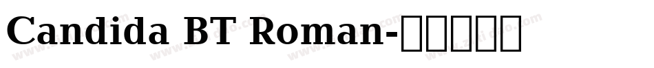 Candida BT Roman字体转换